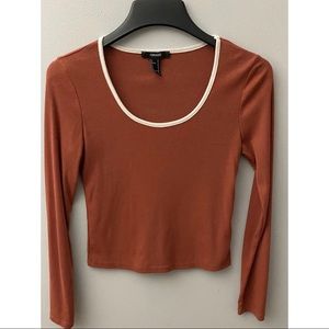 Forever 21 Boxy Scoop Neck Top